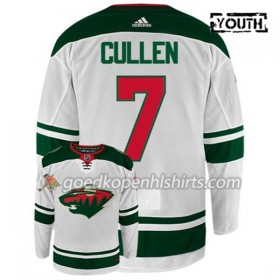 Minnesota Wild MATT CULLEN 7 Adidas Wit Authentic Shirt - Kinderen